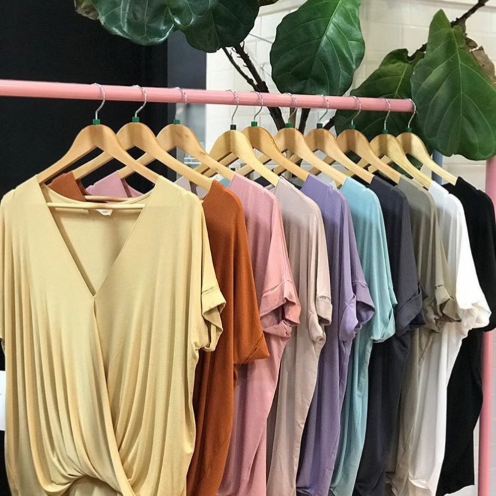 Olive Green Eden In Love Wrap Top - Picture 6 of 6